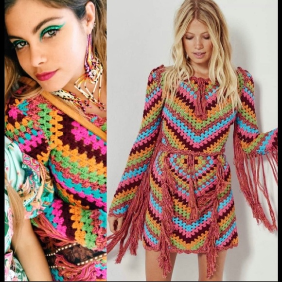 BNWT Spell & The Gypsy Joni Crochet TOP M/L - Picture 10 of 10